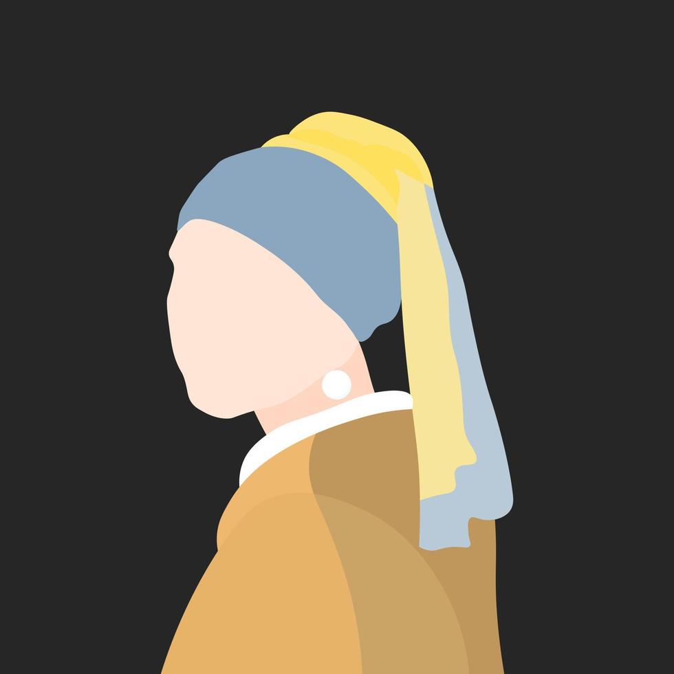 Girl with a Pearl Earring Vector