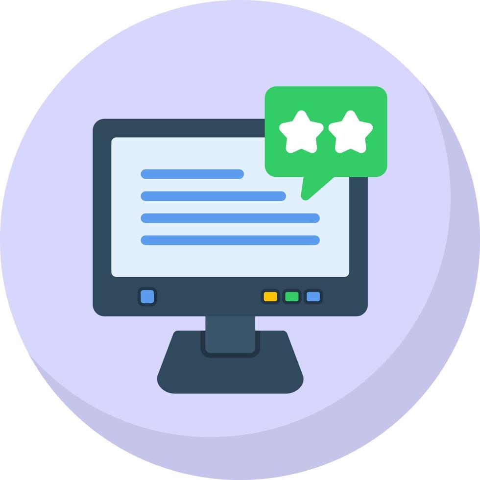 Review Vector Icon Design