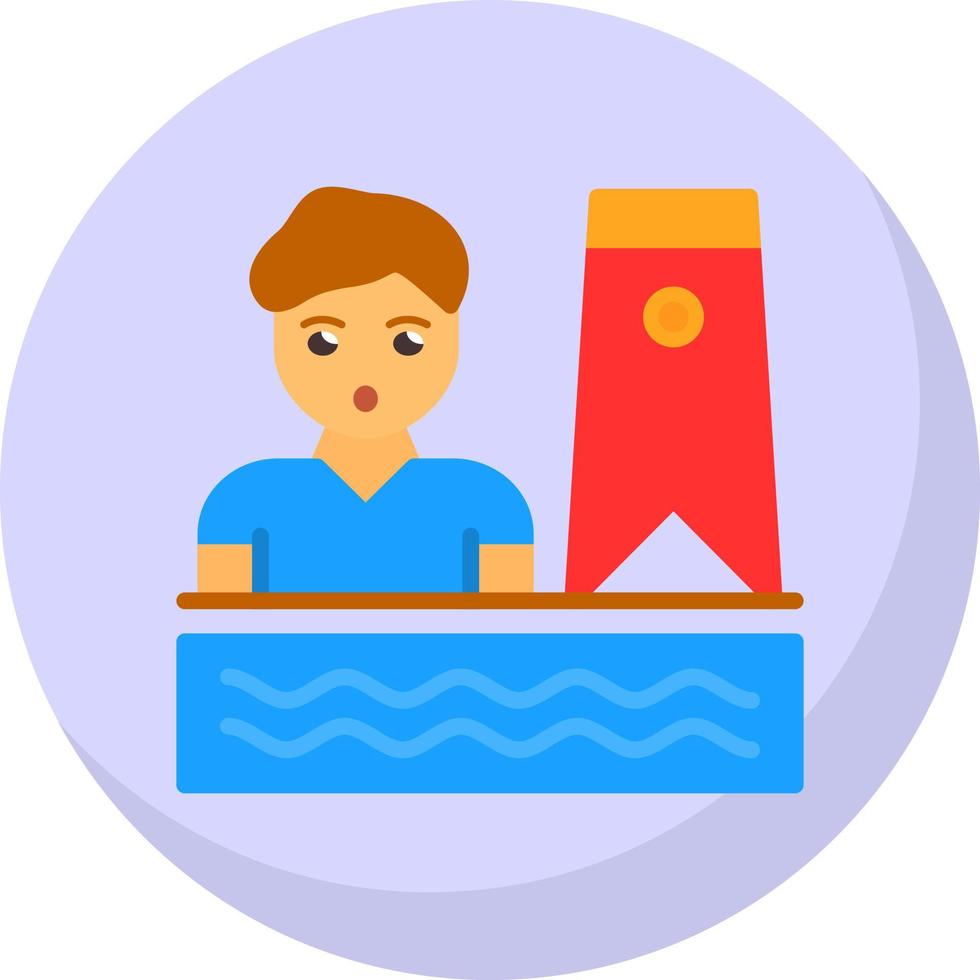 Bodyboarding Vector Icon Design