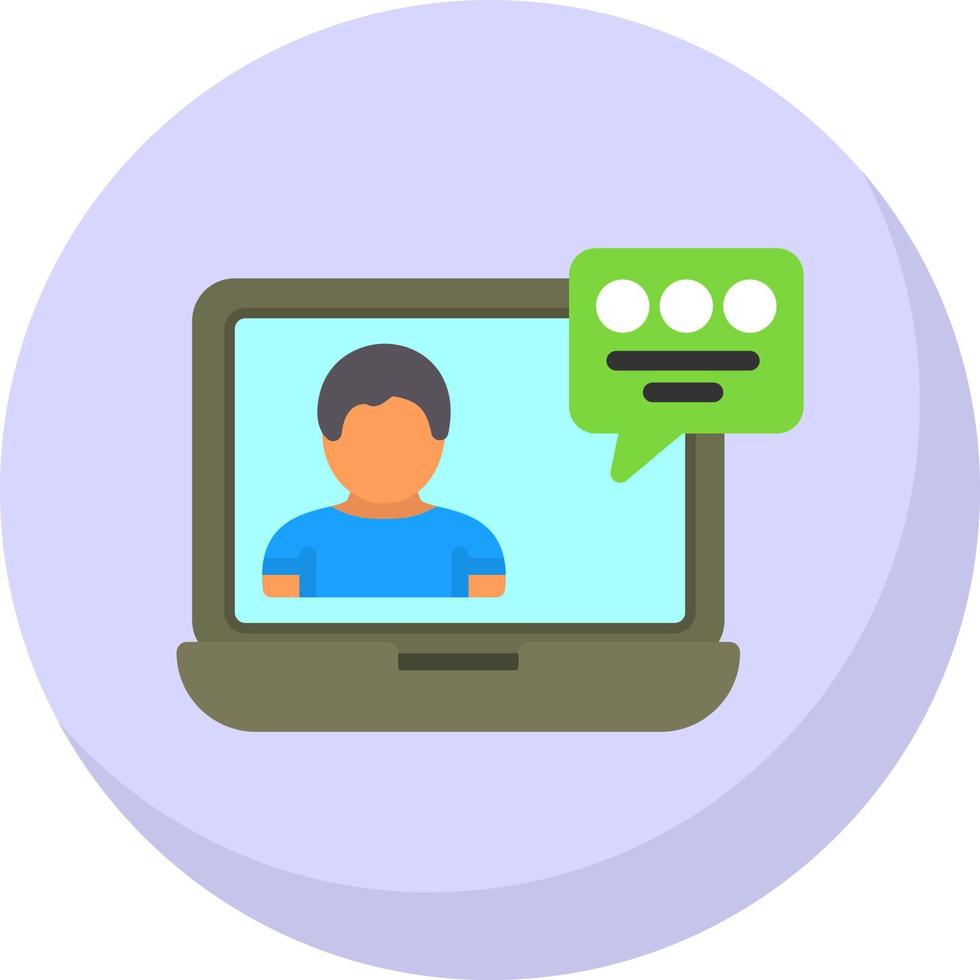 diseño de icono de vector de videoconferencia