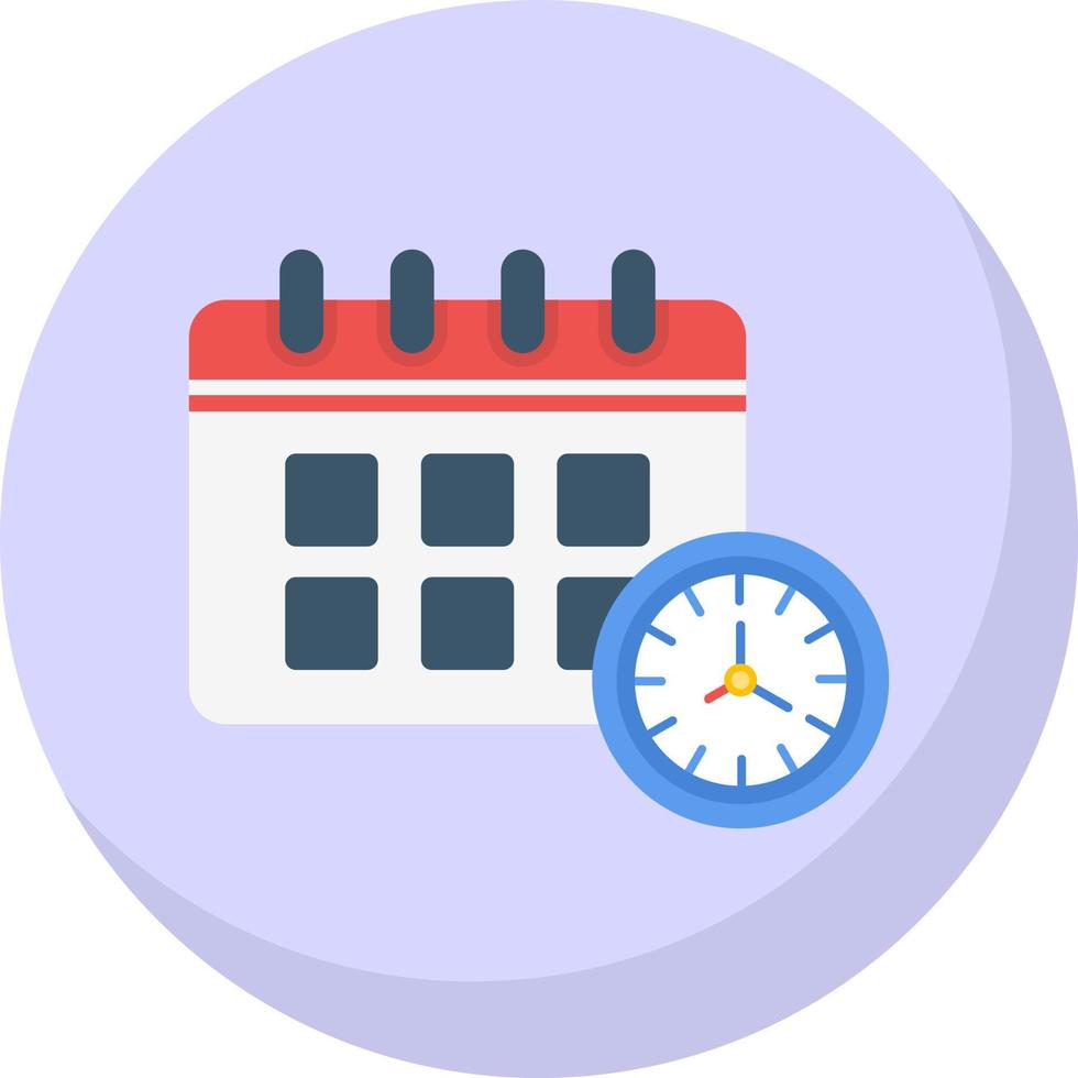 diseño de icono de vector de horario