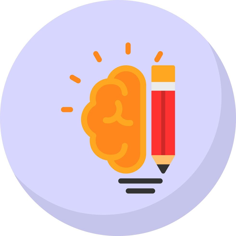 Creative Brain Vector Icon Design