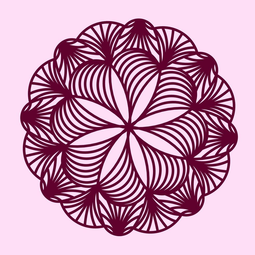 Half Red Flower in the Bottom of the Invitation Card vector