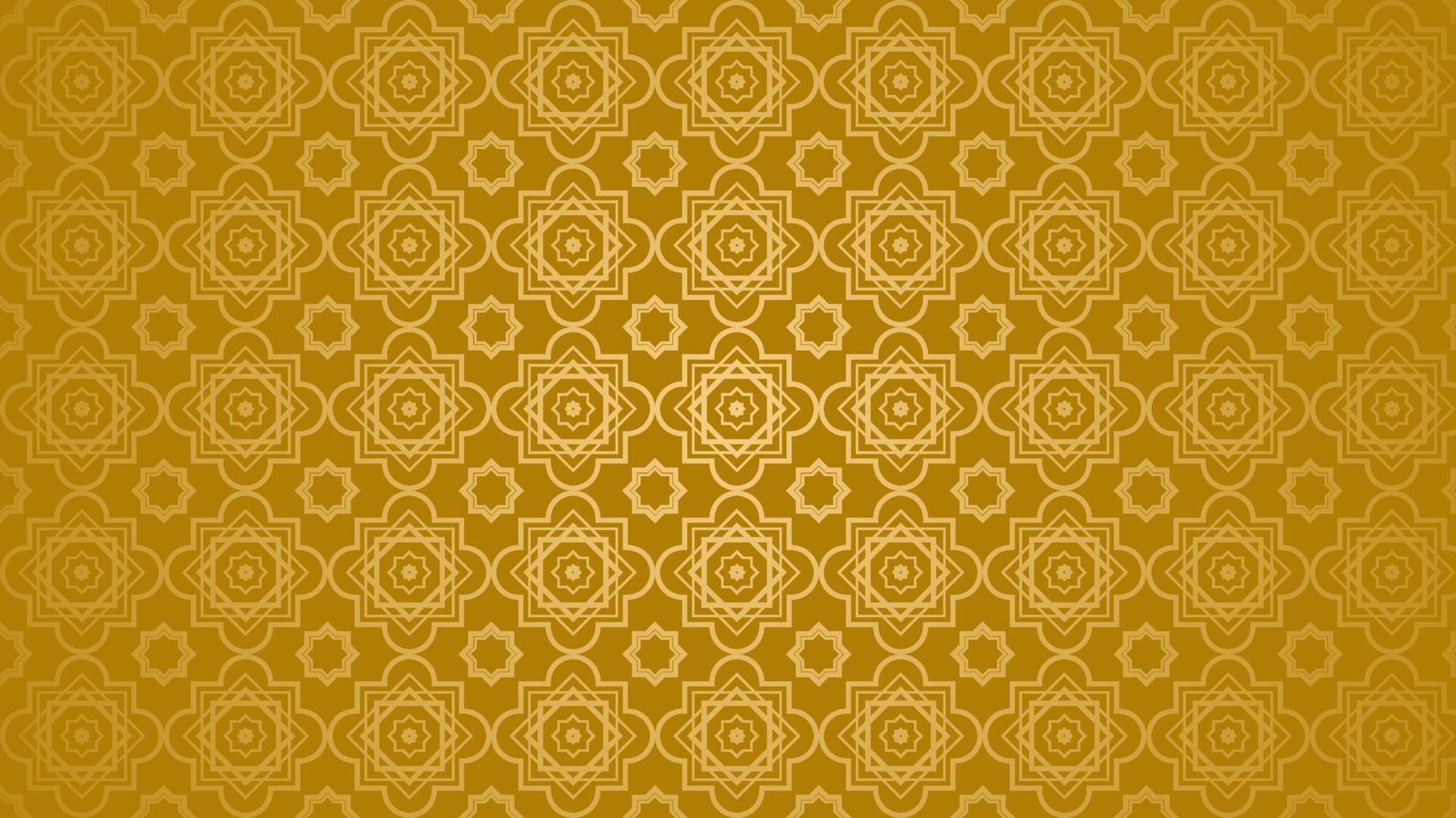 Seamless Islamic Gold Pattern Background vector