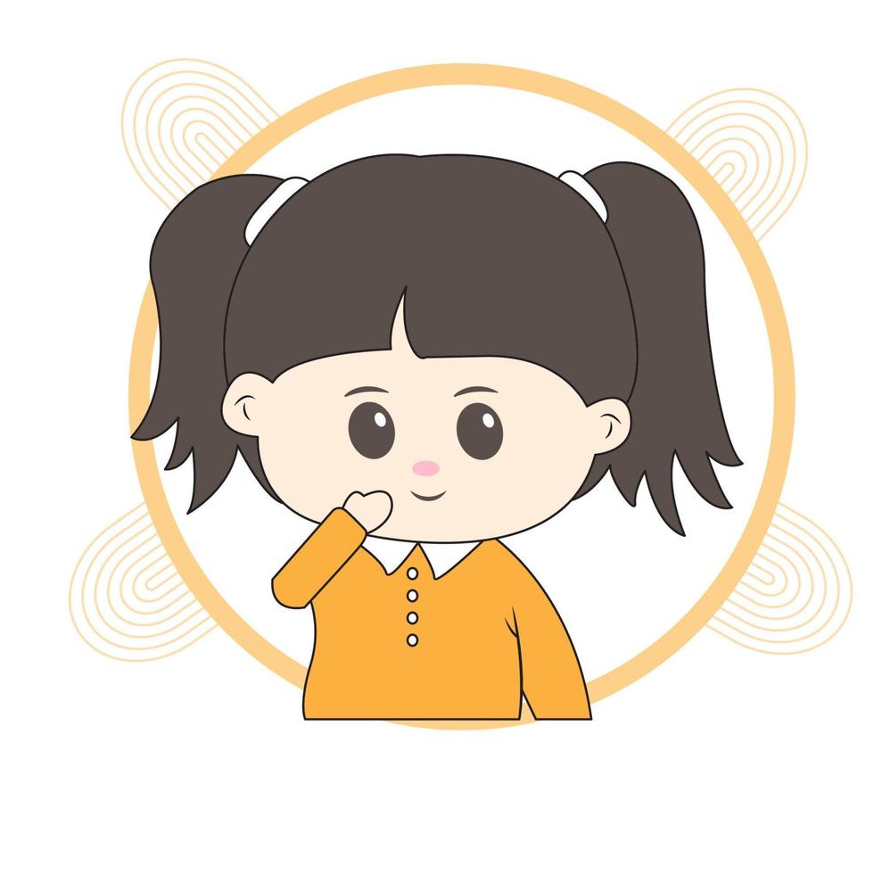cute chibi character 20864713 Vector Art at Vecteezy