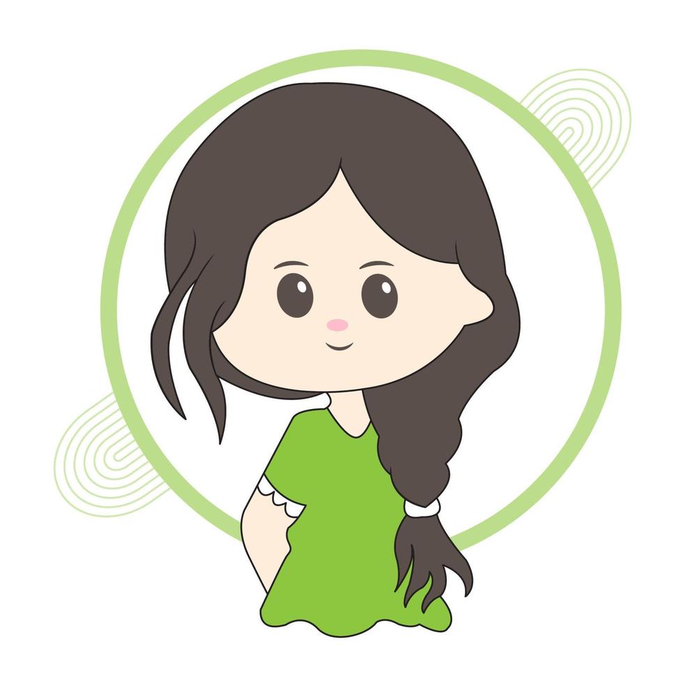 cute chibi character vector