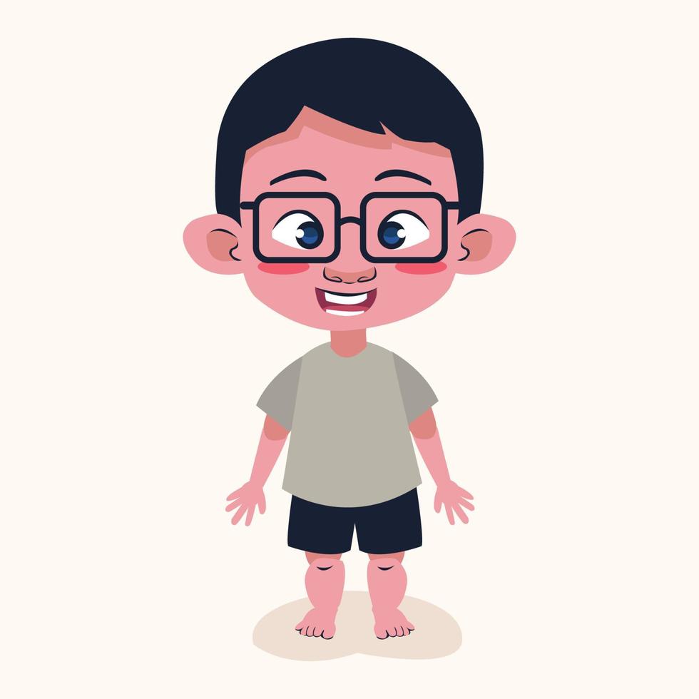 little boy character illustration 6 vector