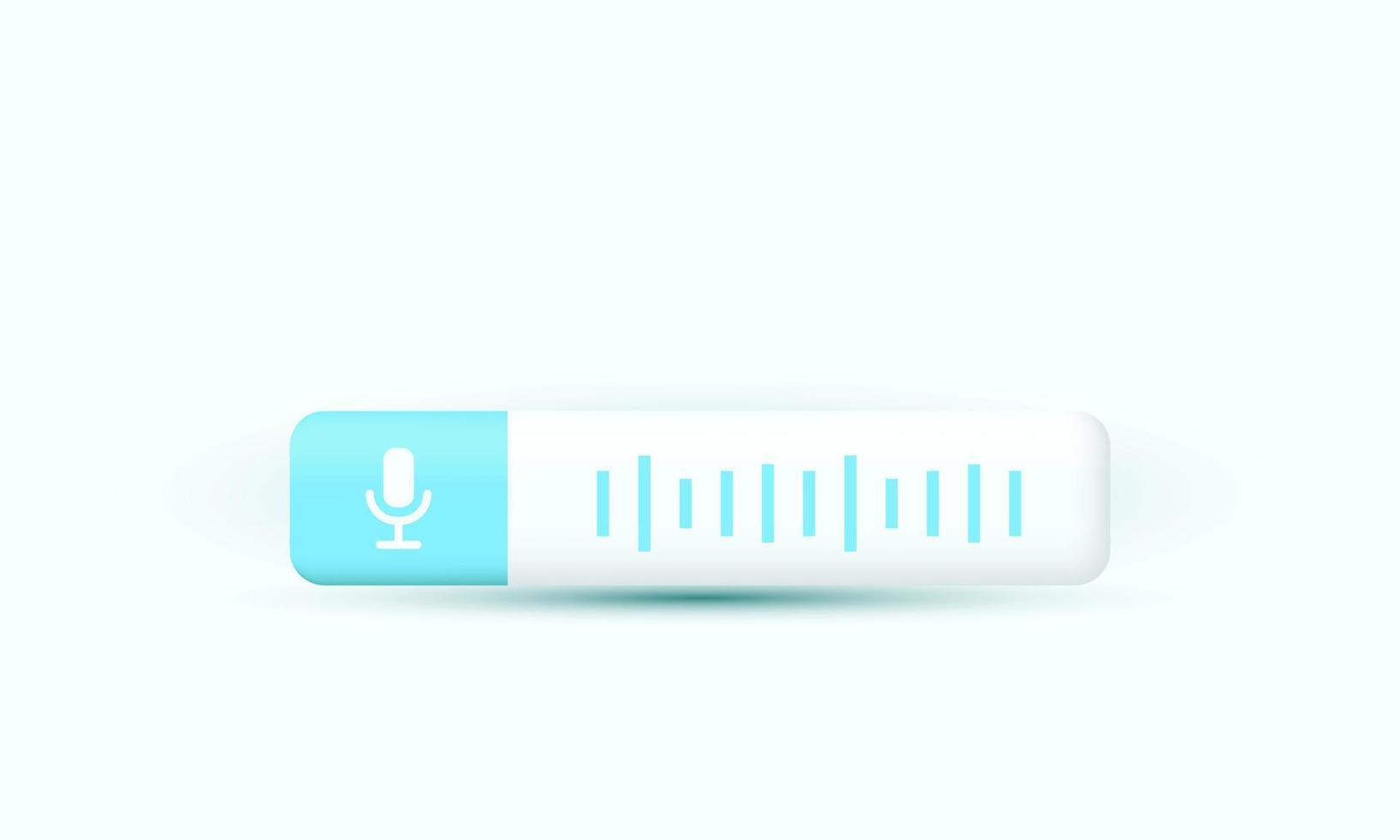 illustration realistic vector icon voice message mobile device design 3d creative isolated on background