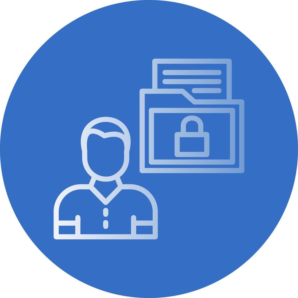 Sensitive Personal Data Vector Icon Design