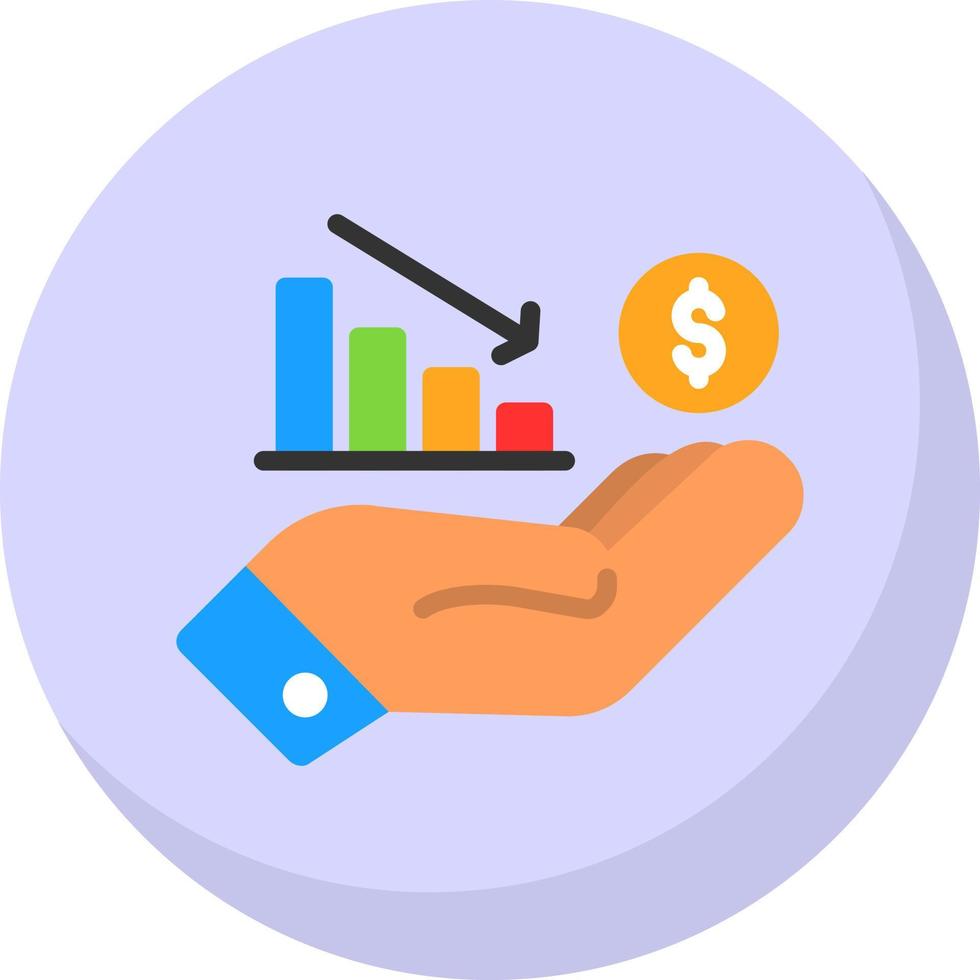Loss Vector Icon Design