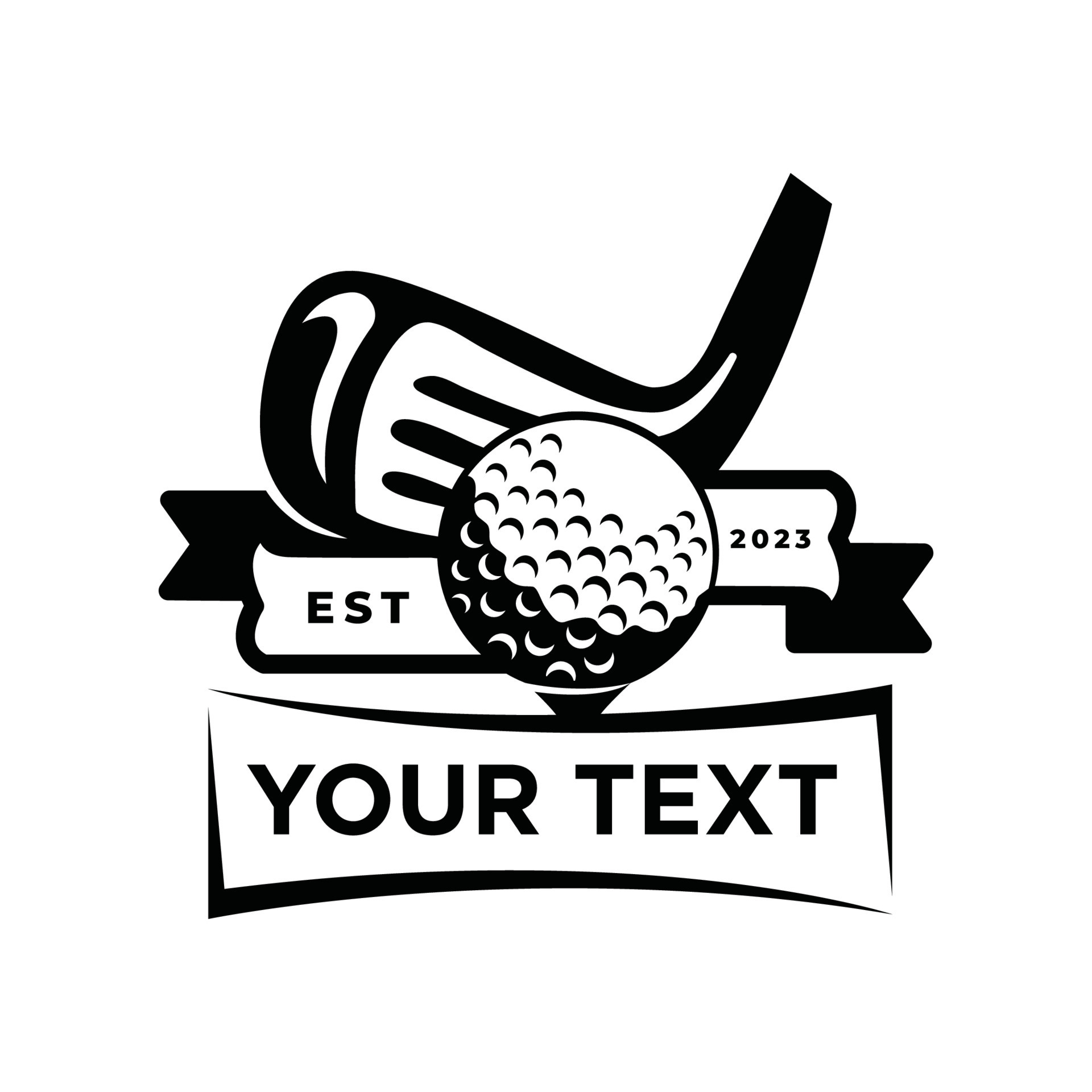 Golf logo design, Golf Silhouette template, Golf Emblem Badge 20865035