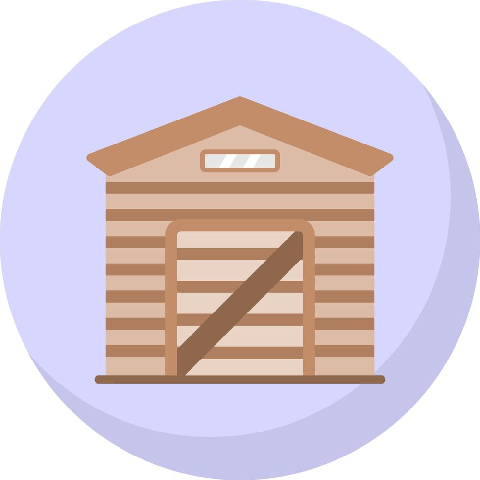 Garden Shed Vector Icon Design