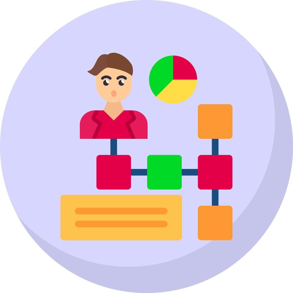 Organization Chart Vector Icon Design