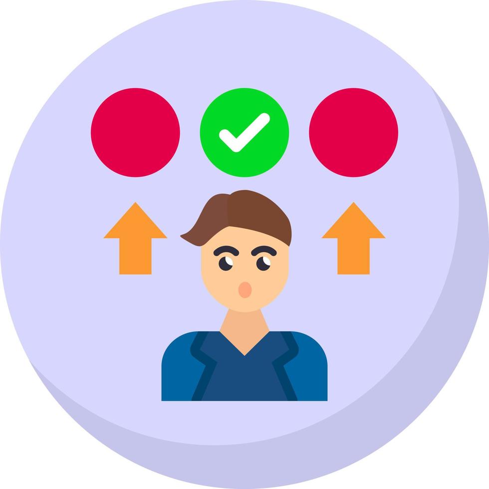 Decision Making Vector Icon Design