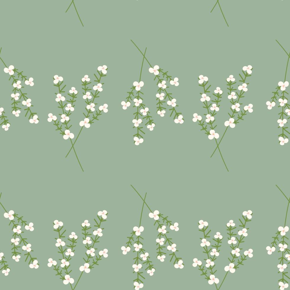 Seamless pattern of Abstract images of a blossoming branch of flowers. Repeat texture. Hello spring vector