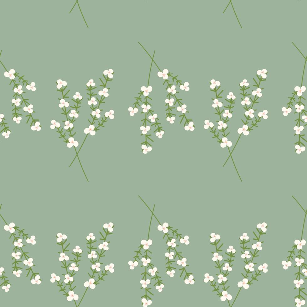 Seamless pattern of Abstract images of a blossoming branch of flowers. Repeat texture. Hello spring vector