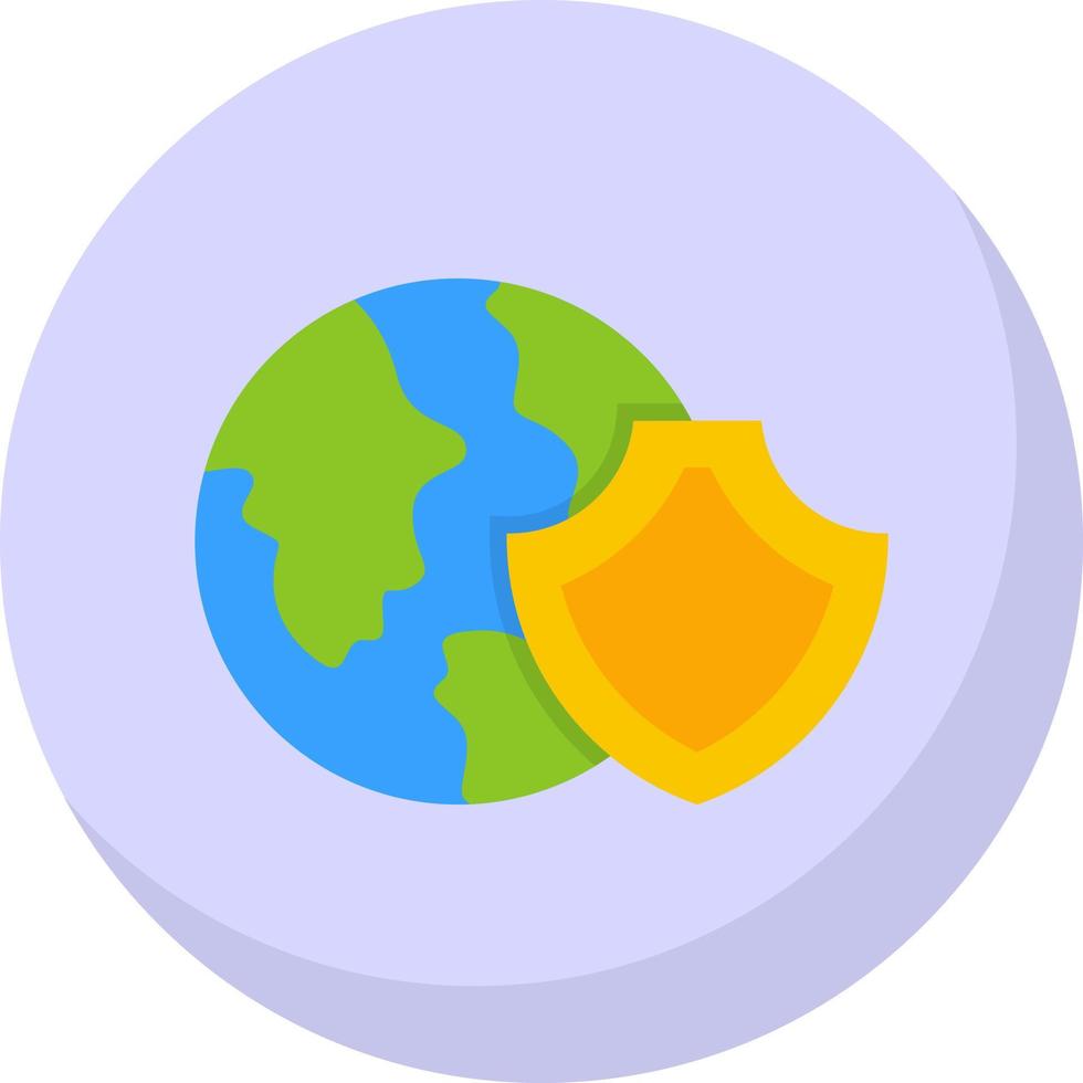 Earth Protection Vector Icon Design