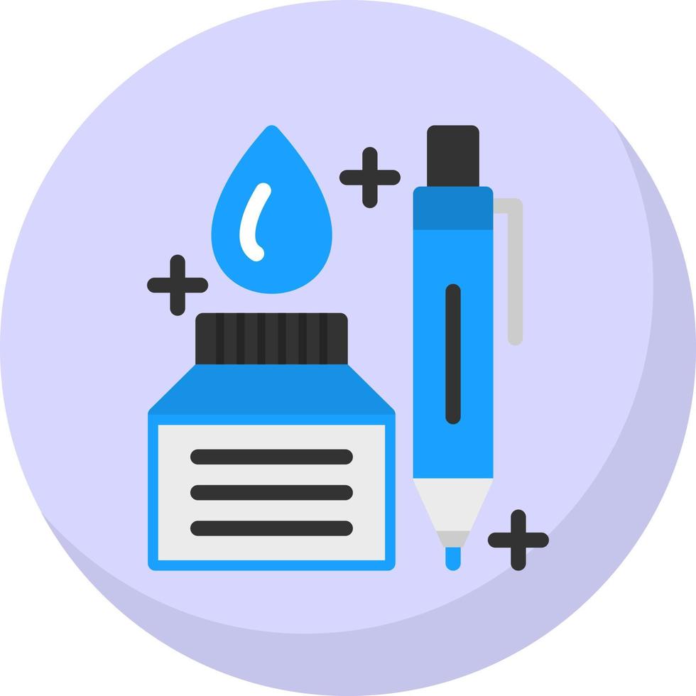 Pen And Ink Vector Icon Design