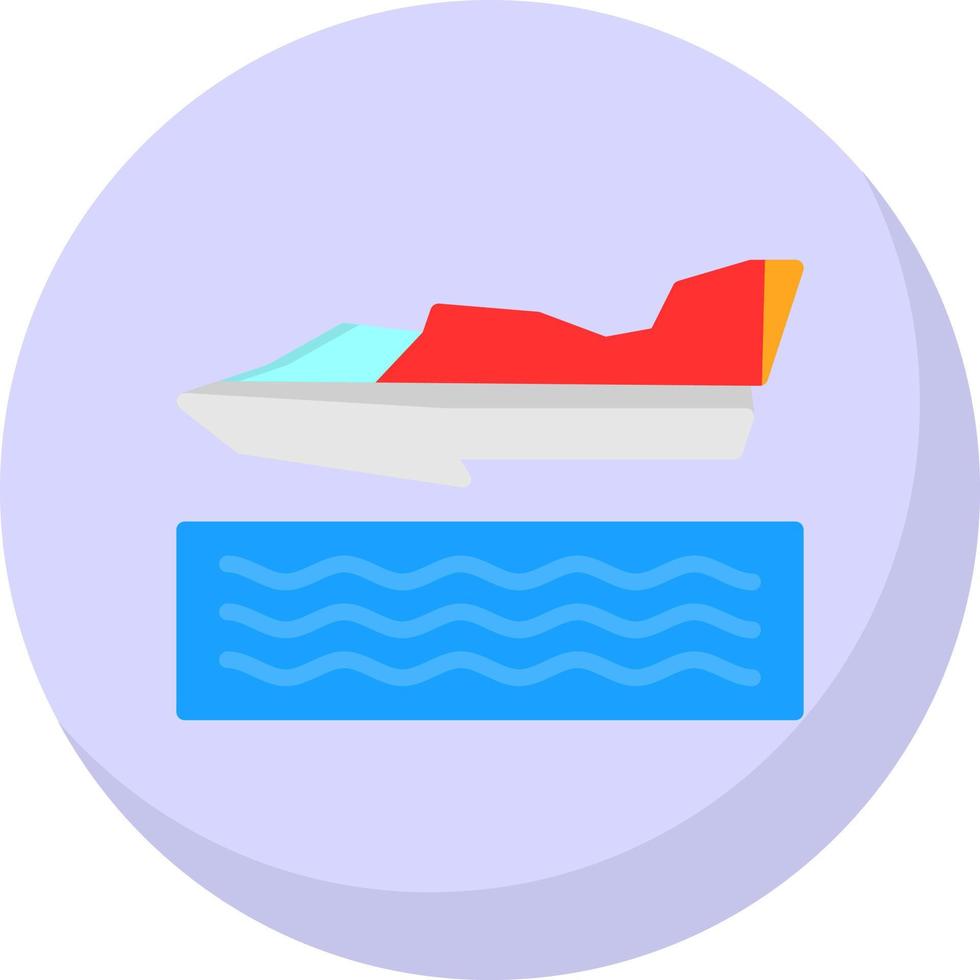 Hydroplane Racing Vector Icon Design