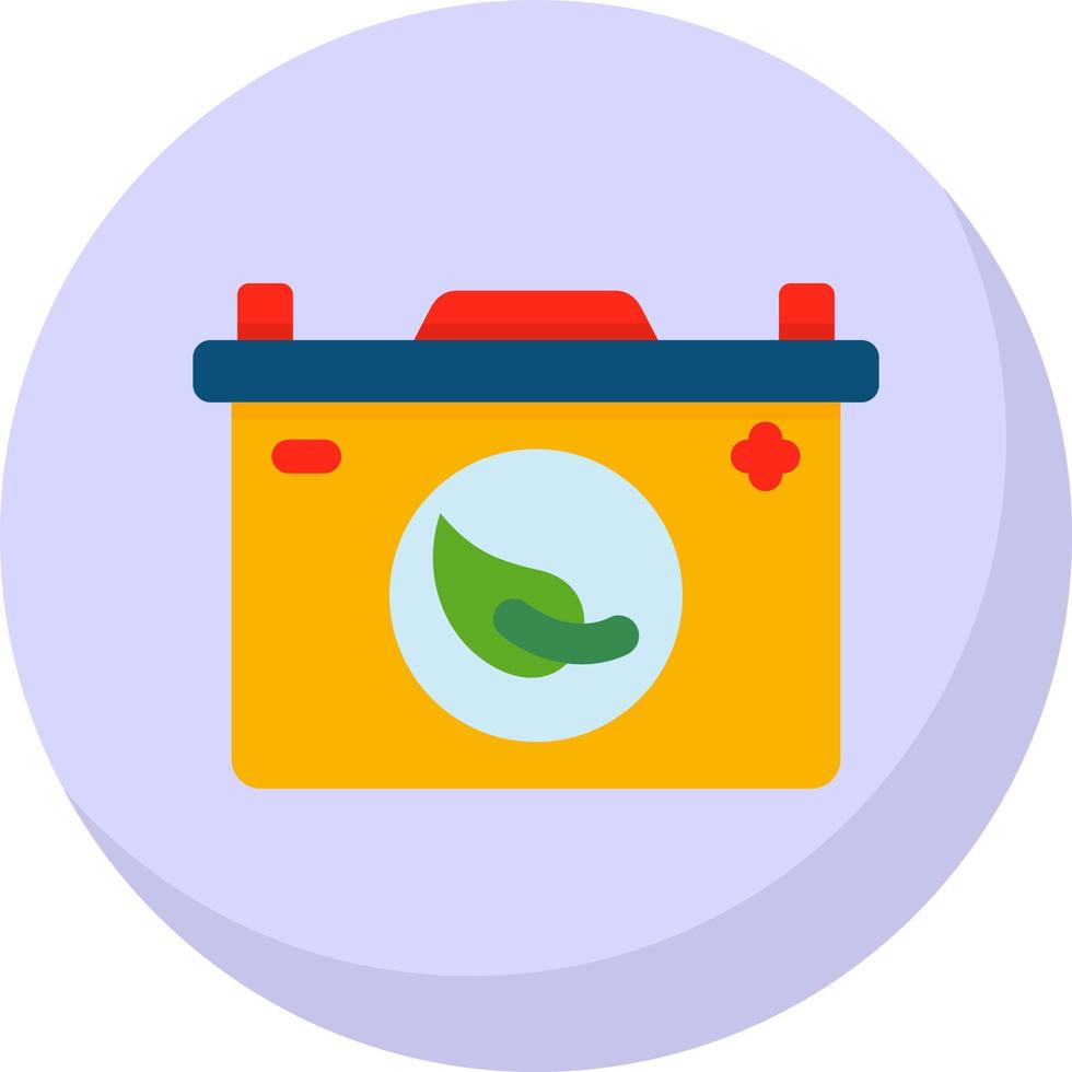 diseño de icono de vector de batería ecológica