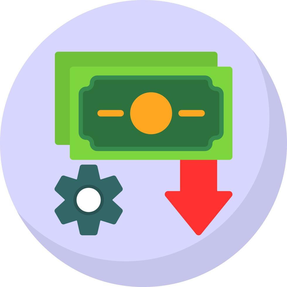 Income Settings Vector Icon Design