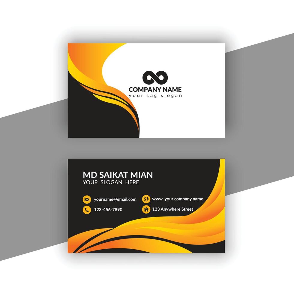Simple Professional Creative Modern Business Card vector