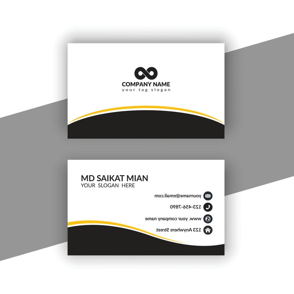 Simple Professional Creative Modern Business Card vector