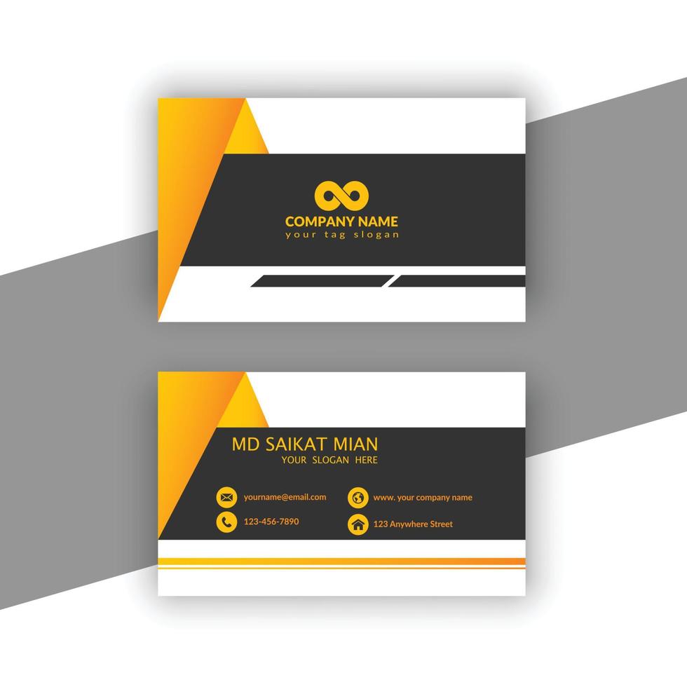 Simple Professional Creative Modern Business Card vector