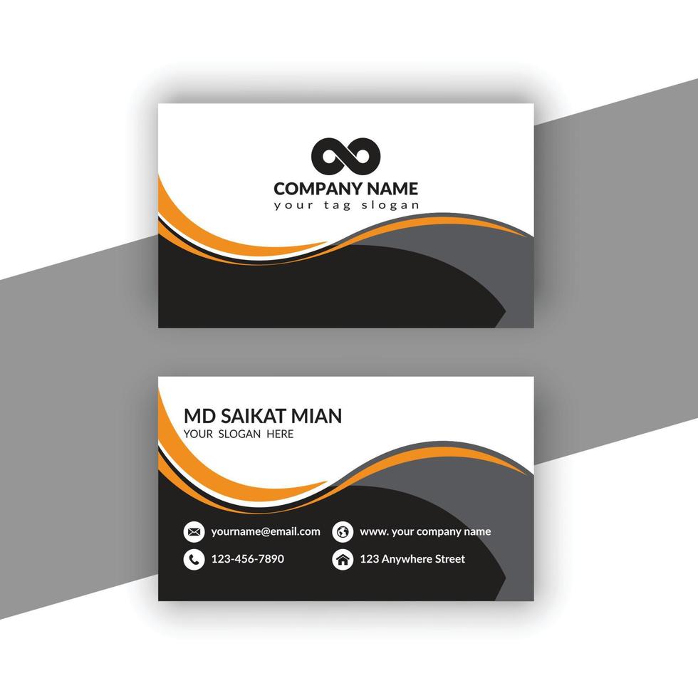 Simple Professional Creative Modern Business Card vector