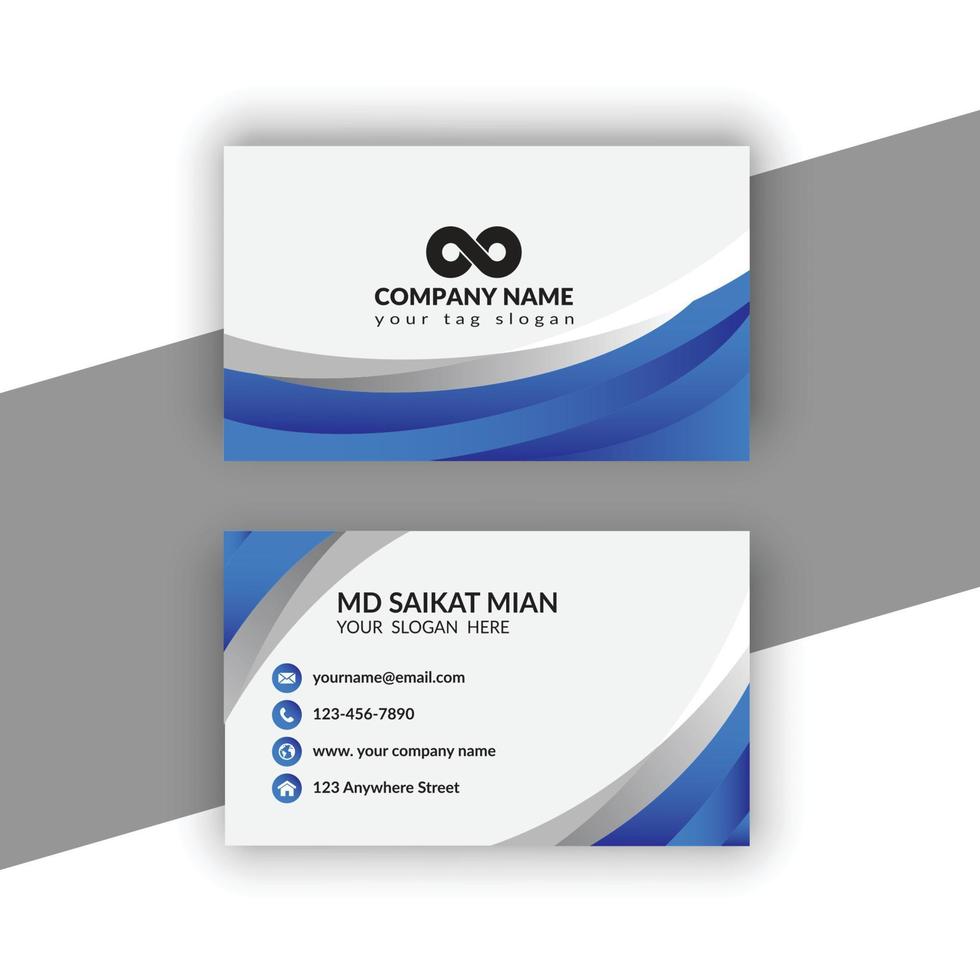 Simple Professional Creative Modern Business Card vector