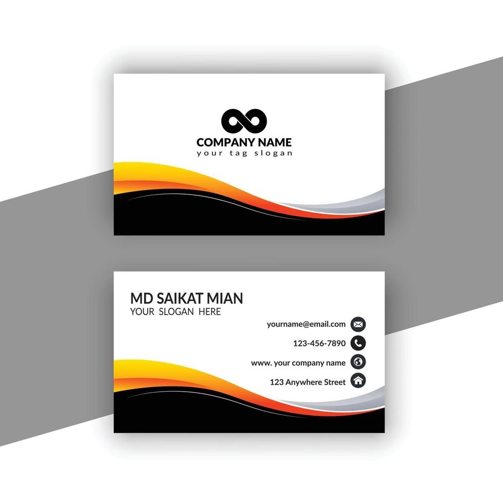 Simple Professional Creative Modern Business Card vector