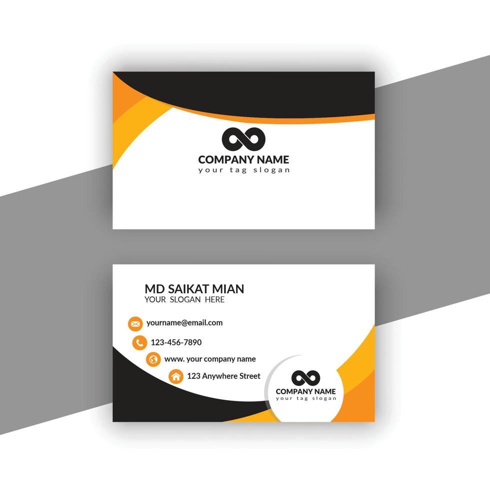 Simple Professional Creative Modern Business Card vector