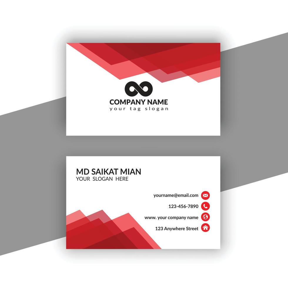 Simple Professional Creative Modern Business Card vector