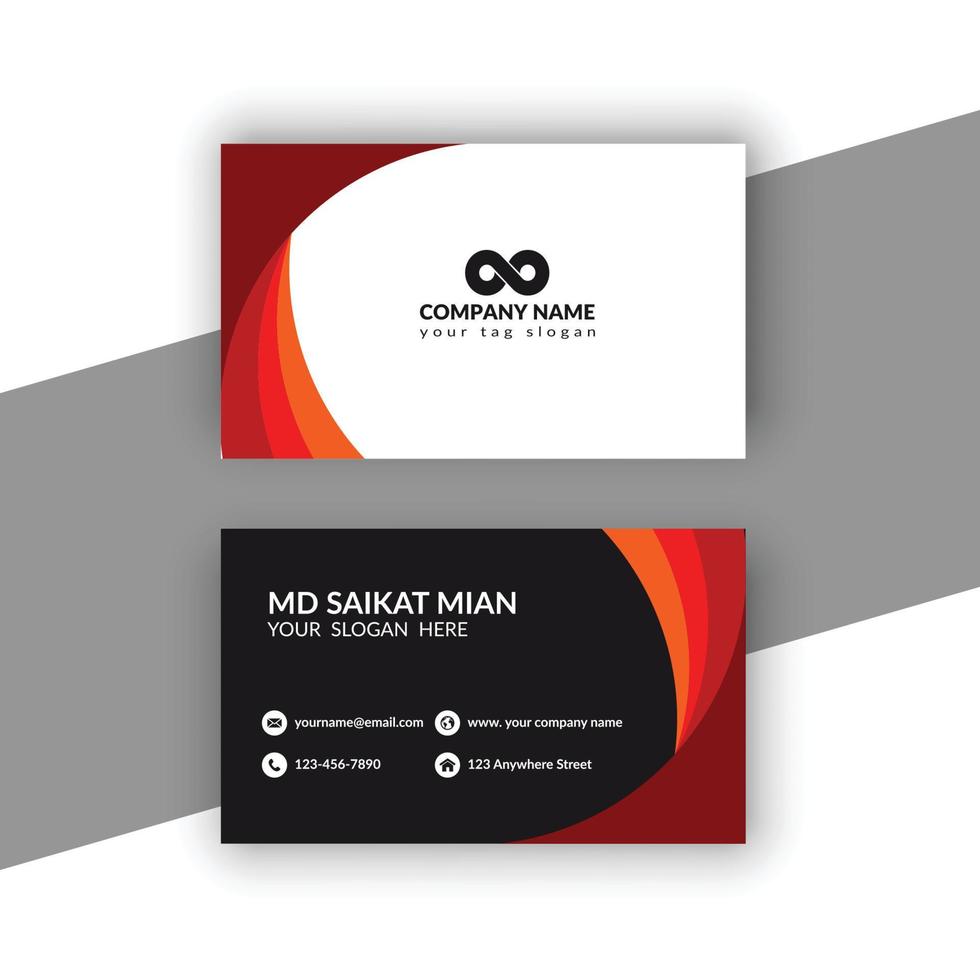 Simple Professional Creative Modern Business Card vector
