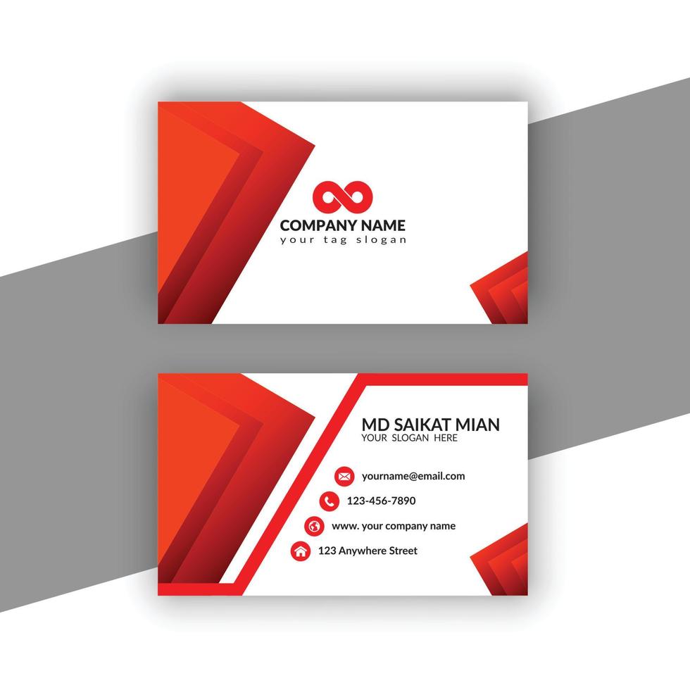 Simple Professional Creative Modern Business Card vector