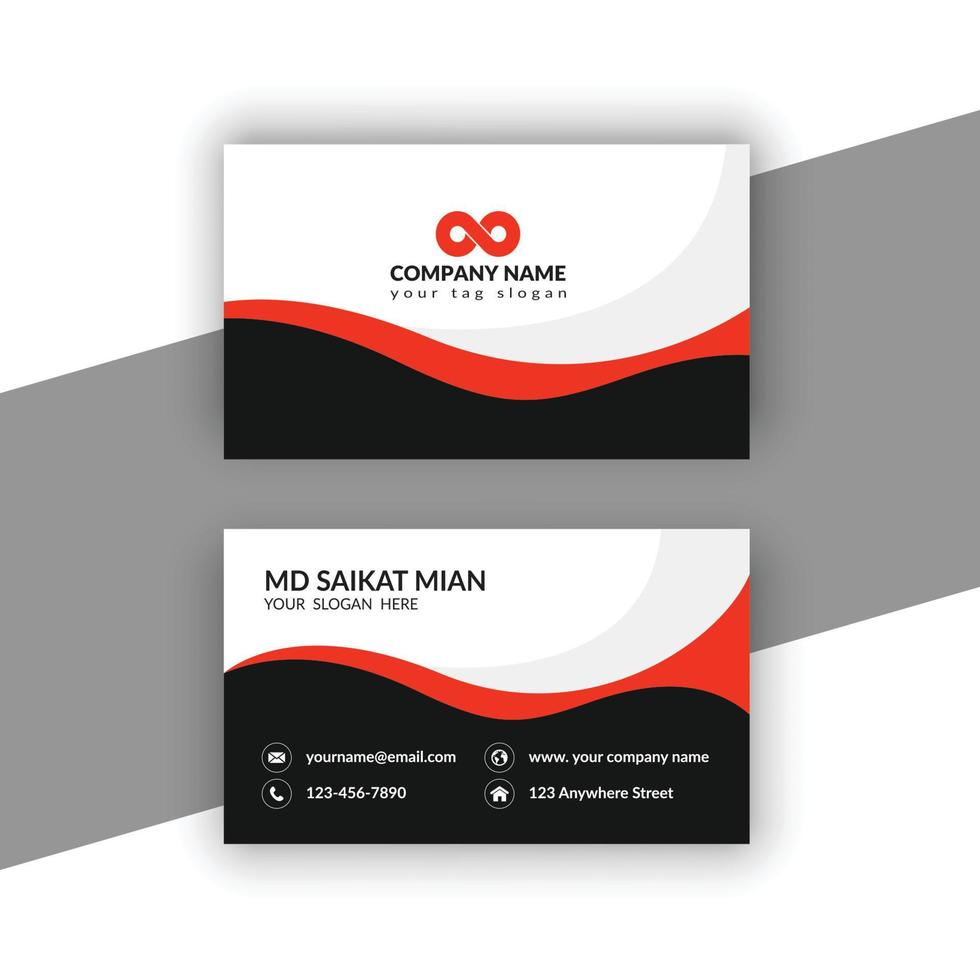 Simple Professional Creative Modern Business Card vector