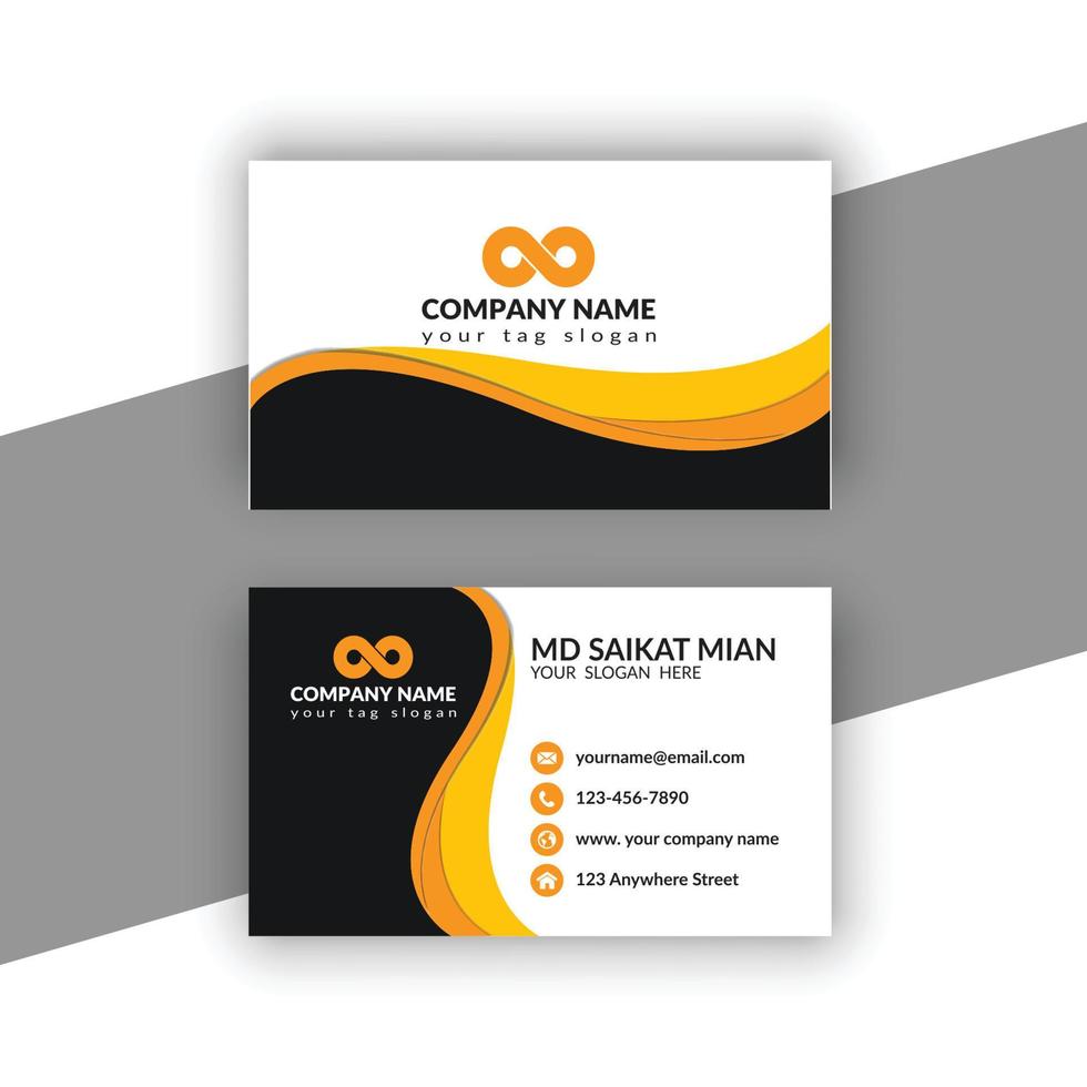Simple Professional Creative Modern Business Card vector