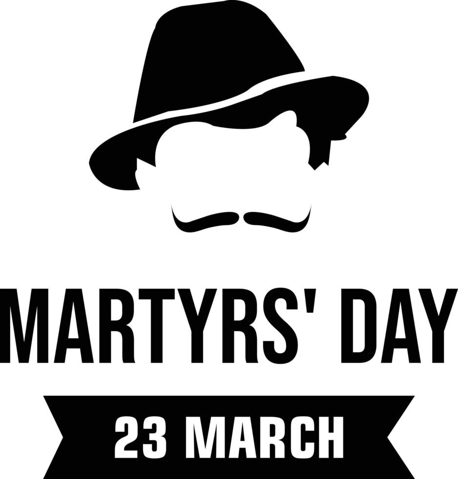 Shaheed Diwas Martyrs' Day 23 March Vector Illustration