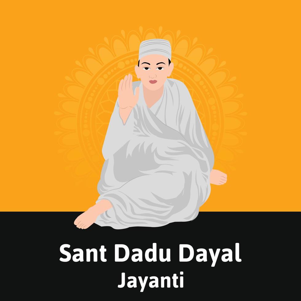 Sant Dadu Dayal Jayanti Vector Illustration