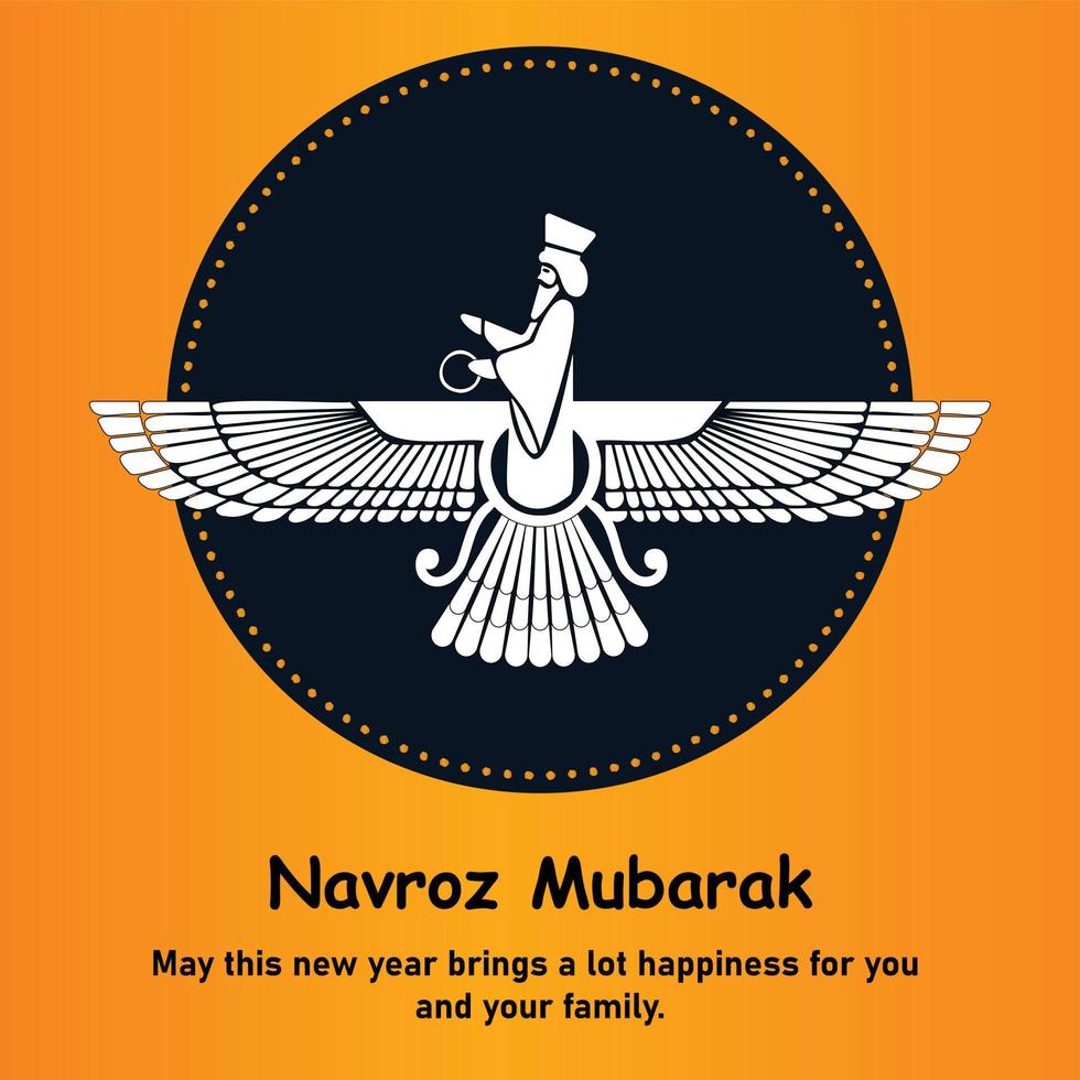 Happy Parsi New Year Navroz Mubarak Celebration Vector Illustrations