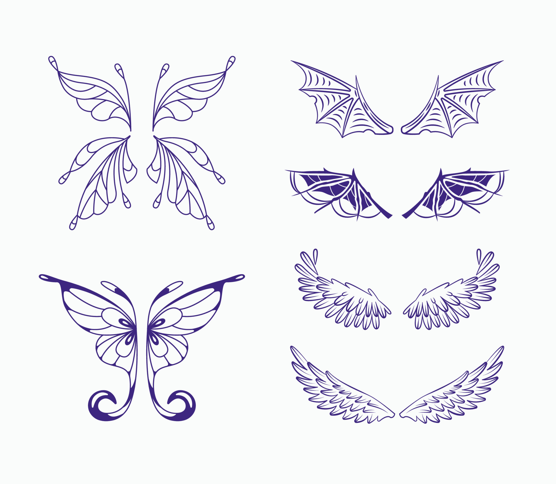 Red demon wings  Wings drawing, Fairy wings drawing, Demon wings