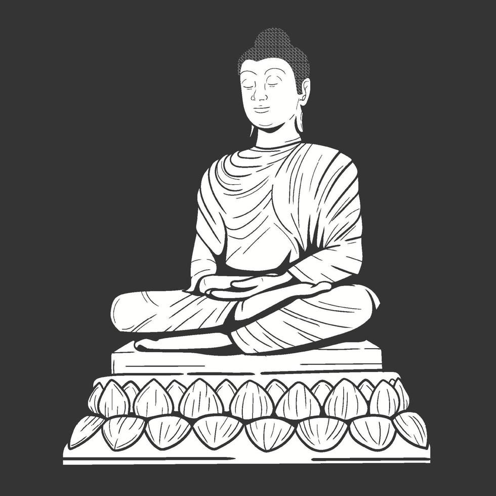 Illustration Of mahavir jayanti celebration vector