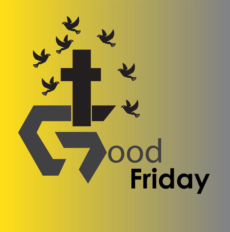 Good Friday Illustration Background. vector