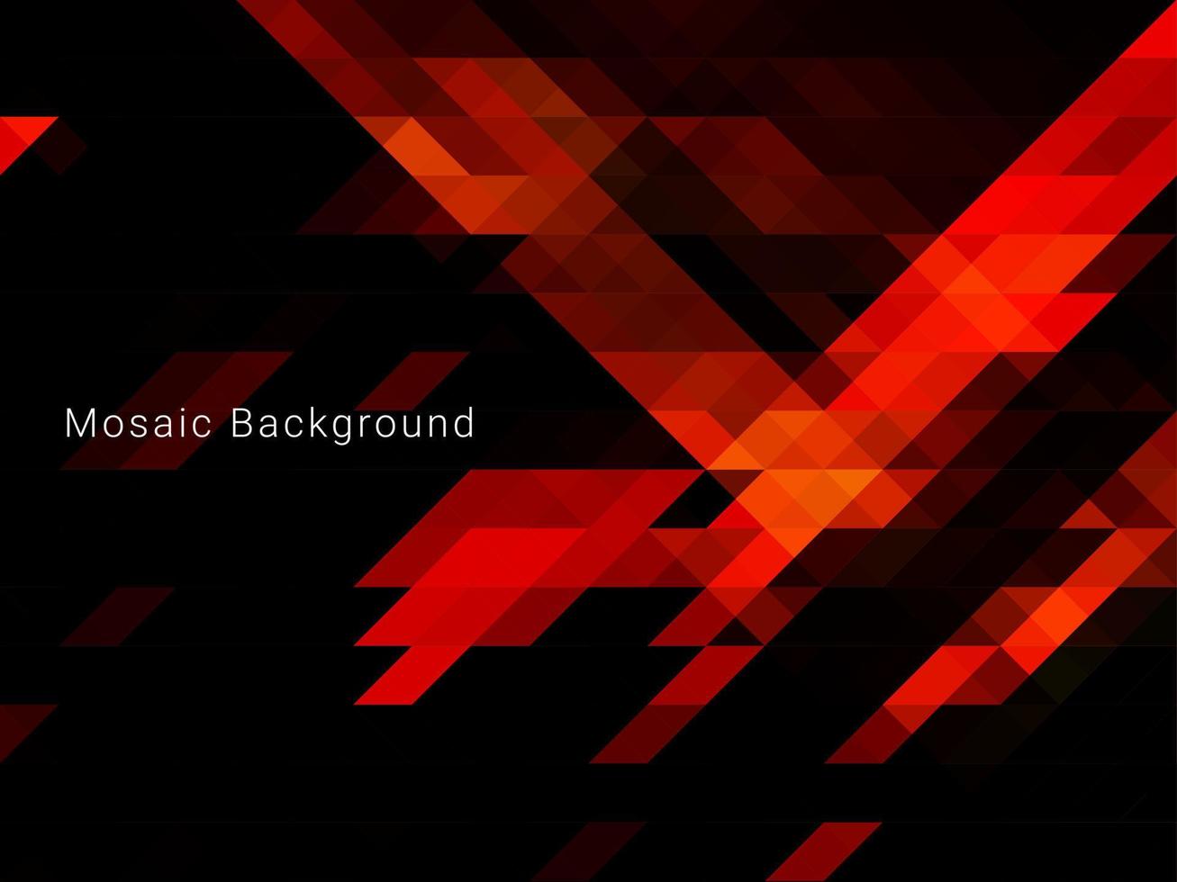 Abstract geometric red mosaic modern elegant background vector