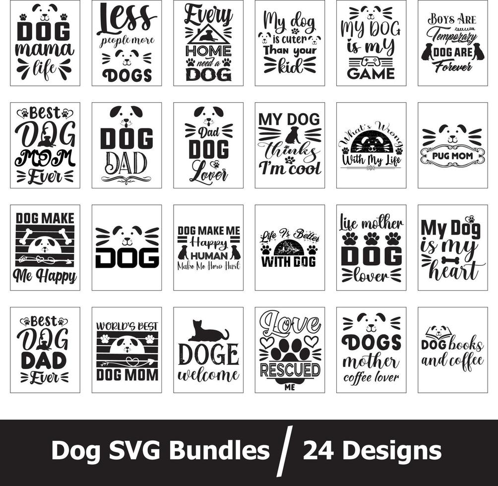 Dogs SVG Bundles vector