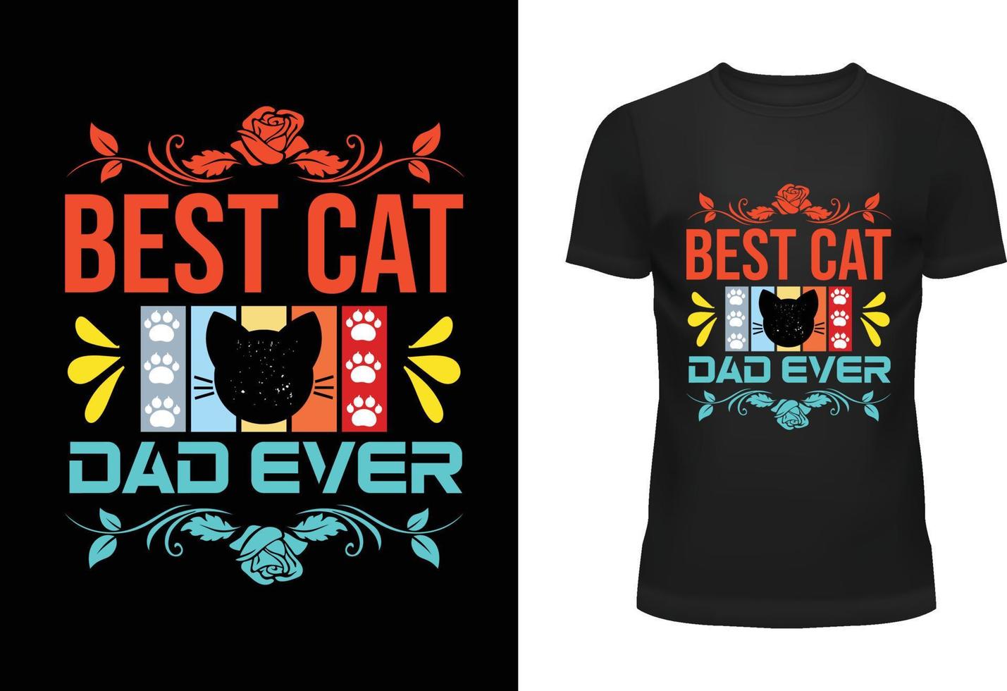 Best Cat Dad Ever vector
