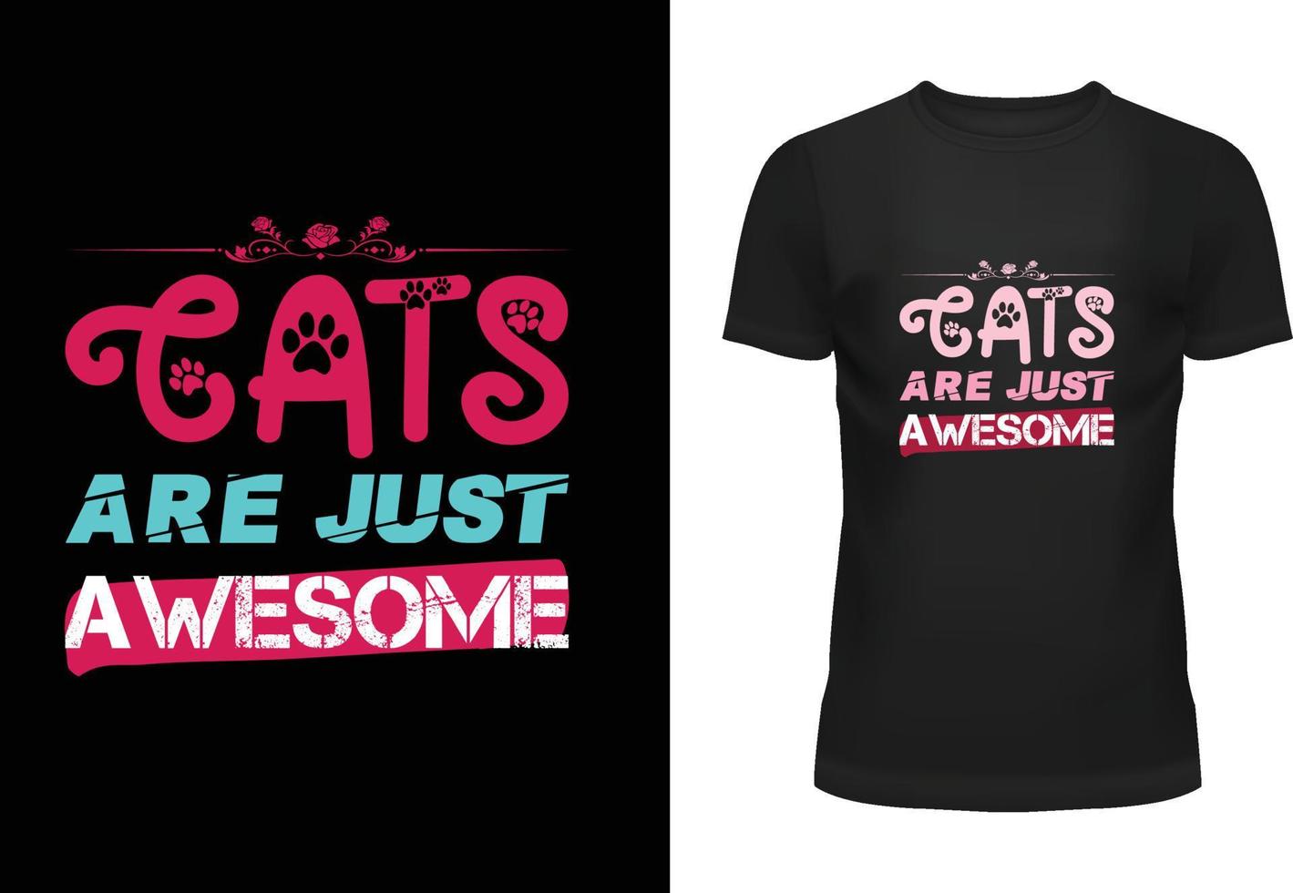 Cats Are Just Awesome vector
