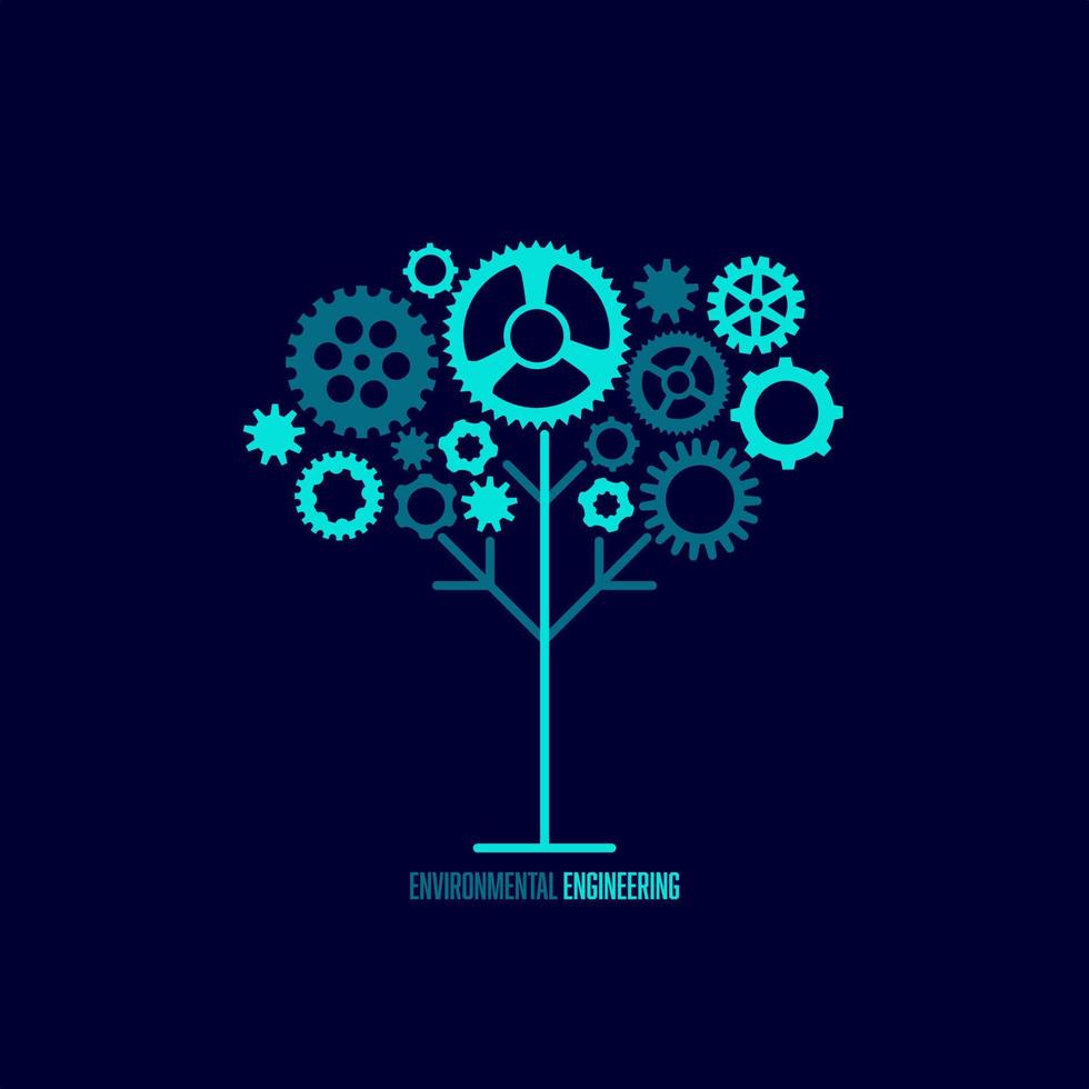 electronic tree object vector