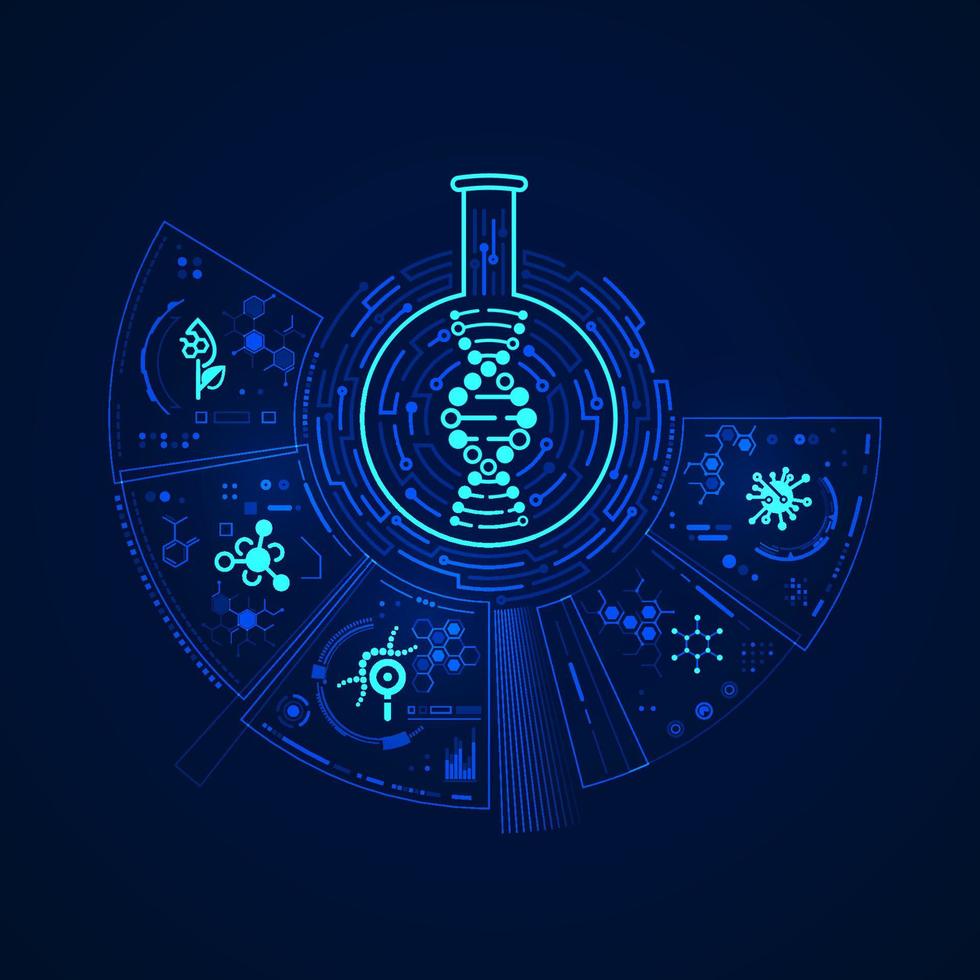 biology tech lab vector