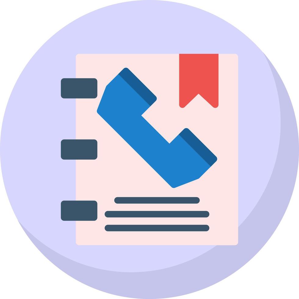 Phone Book Vector Icon Design